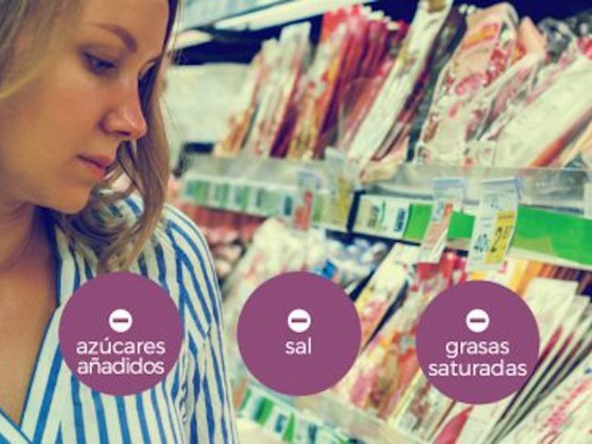 Azúcar, sal y grasas saturadas
