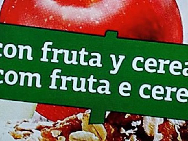 Paquete de cereales