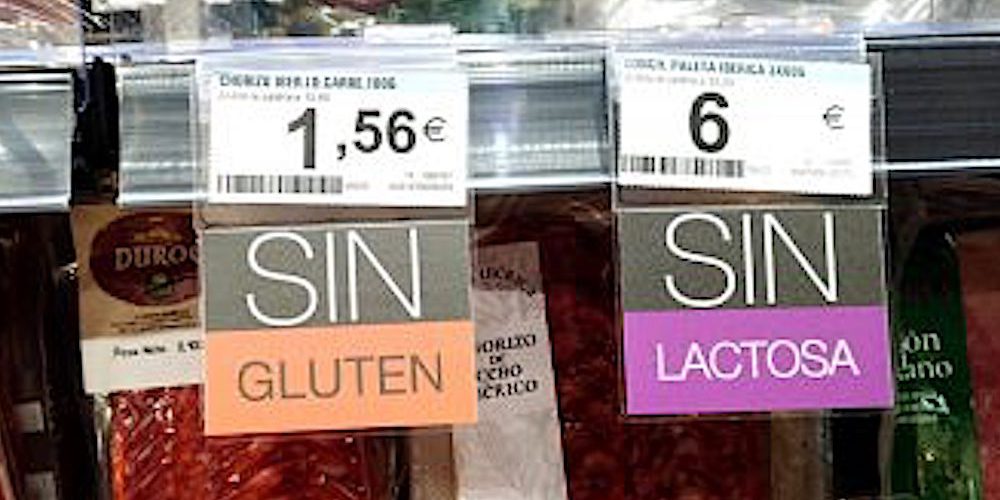 Reclamos Sin gluten y Sin lactosa en lineal