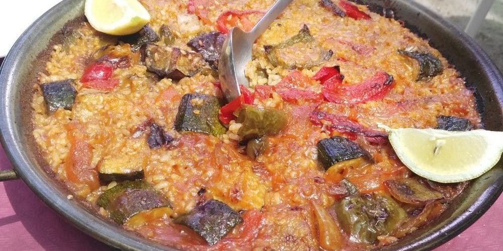 Paella de verduras Paella de verduras