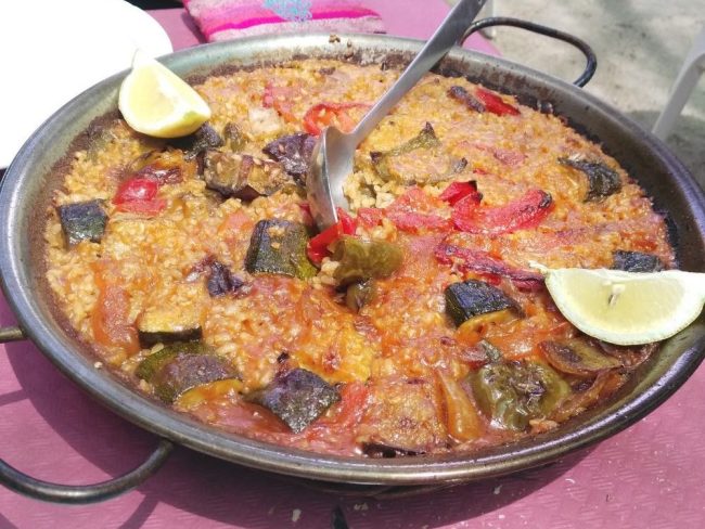 Paella de verduras Paella de verduras