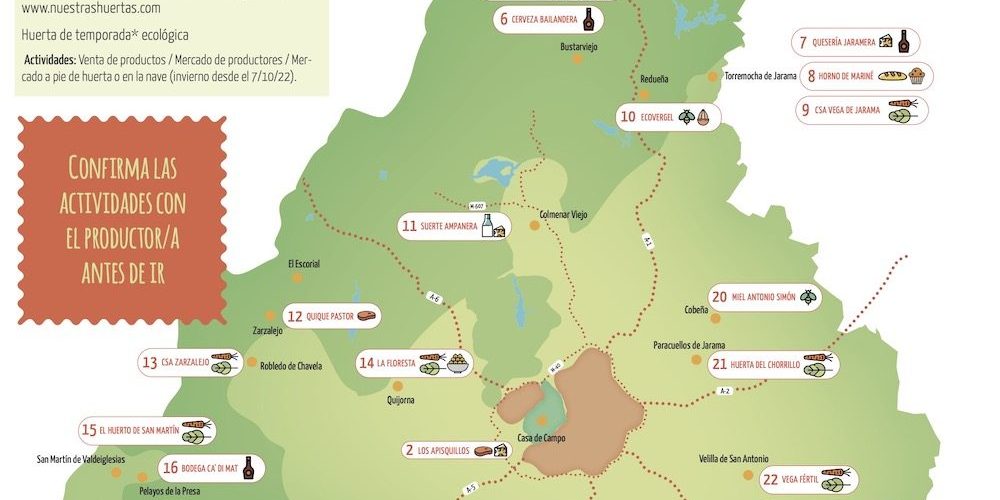 Detallle de Jornadas Anuales de Fincas Visitables de la Comunidad de Madrid Detallle de Jornadas Anuales de Fincas Visitables