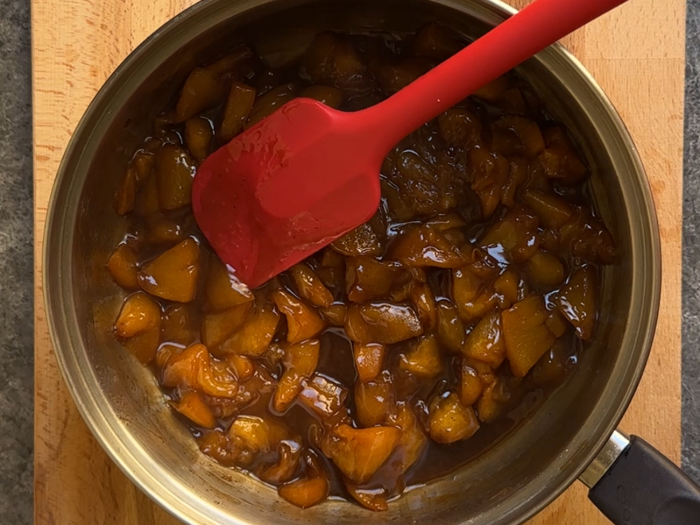 compota de melocotón