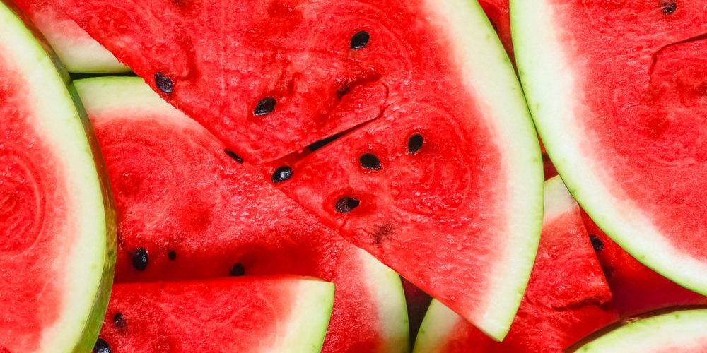 Sandías cortadas