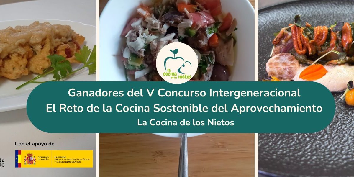 video recetas ganadoras del V concurso intergeneracional el reto de la cocina sostenible de aprovechamiento