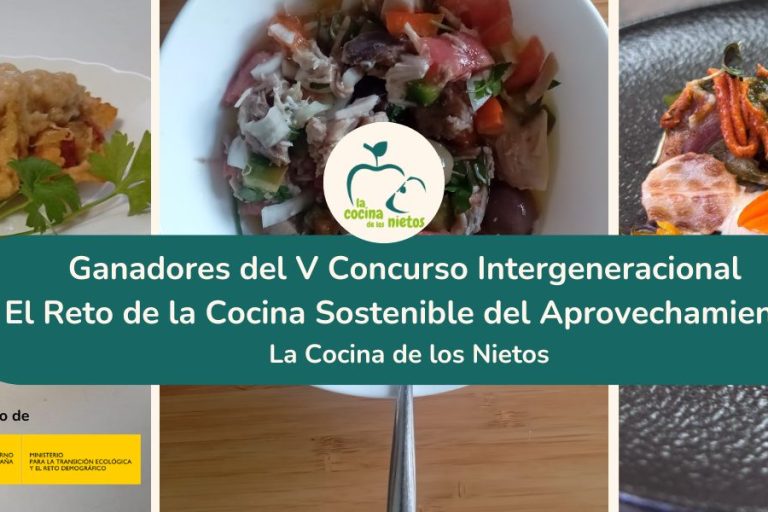video recetas ganadoras del V concurso intergeneracional el reto de la cocina sostenible de aprovechamiento